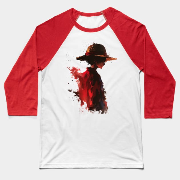 luffy Baseball T-Shirt by pokermoment